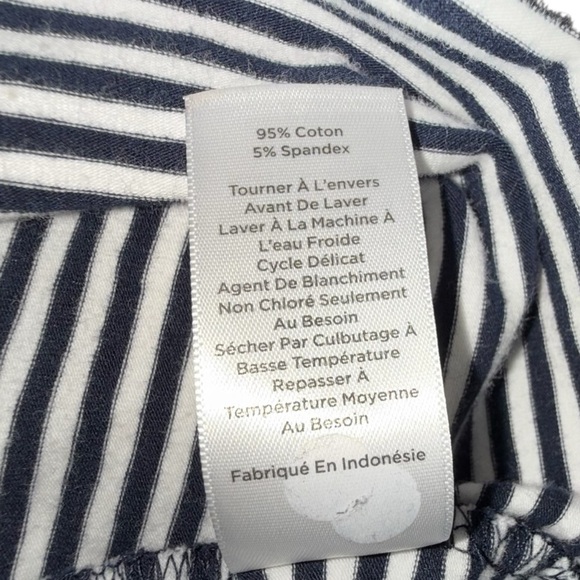 TALBOTS 180 Two-Way Tank Belleville Stripe - INDIGO BLUE/WHITE 2X - Picture 11 of 12